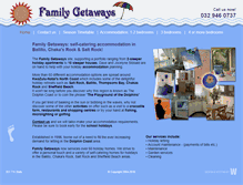 Tablet Screenshot of familygetaways.co.za